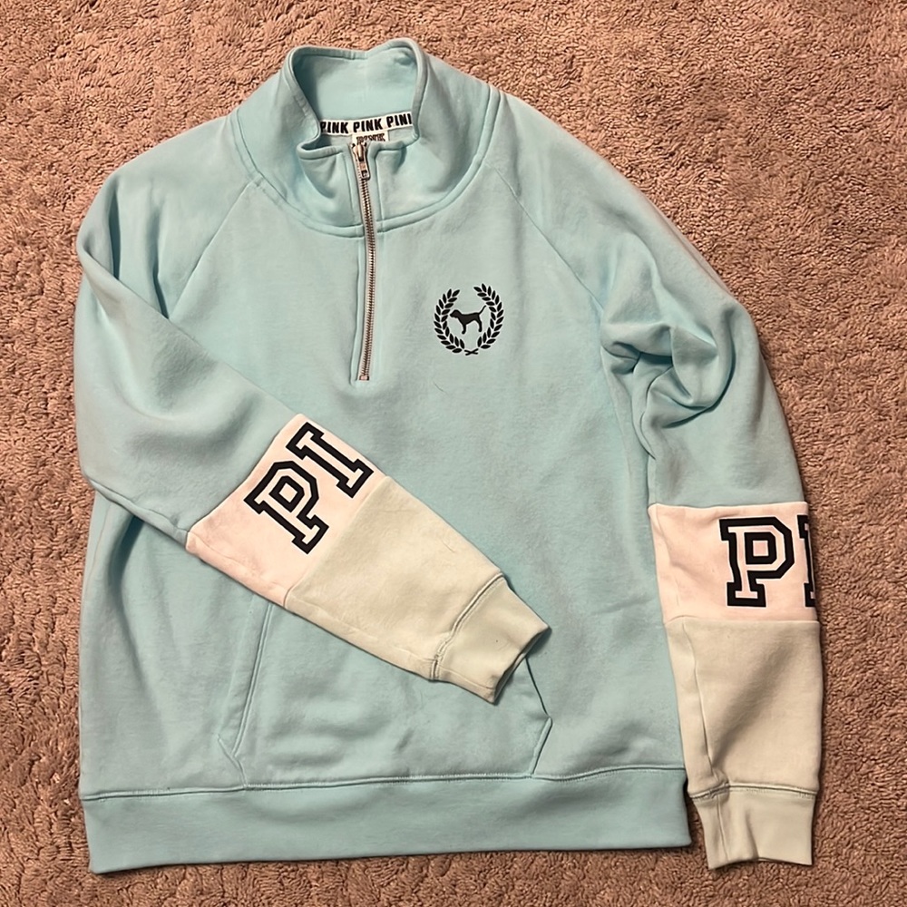 PINK quarter zip up